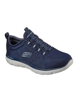 Zapatillas Skechers Summits-Louvin Hombre Azul