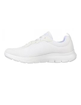 Zapatillas Skechers Flex Appeal 4.0 Brilliant  Mujer Blanco