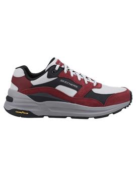 Zapatillas Skechers Glogal Jogger Hombre Granate