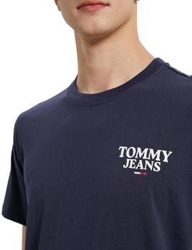 Camiseta Tommy Chest Entry Hombre Marino