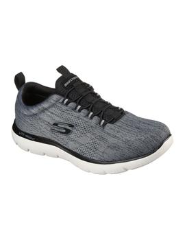 Zapatillas Skechers Summits-Louvin Hombre Gris