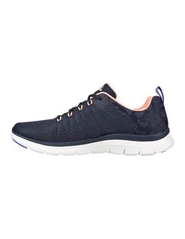 Zapatillas Skechers Flex Appeal 4.0 Elegant Ways Mujer Azul