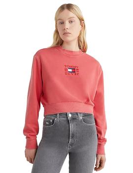 Sudadera Sin Capucha Tommy Timeless Box Mujer Rojo