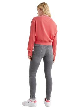 Sudadera Sin Capucha Tommy Timeless Box Mujer Rojo