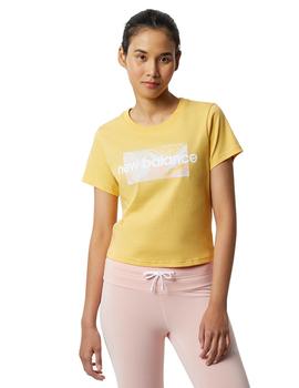 Camiseta New Balance Athletics Mystic Mineral Mujer Amarillo