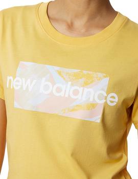 Camiseta New Balance Athletics Mystic Mineral Mujer Amarillo