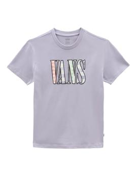 Camiseta Vans  Mixed Up Ginghan Mujer Morado