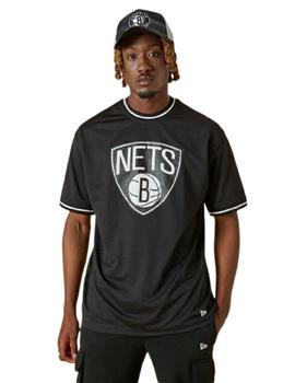 Camiseta New Era Nba Brooklyn Nets Hombre Negro