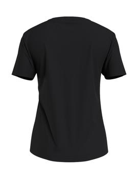 Camiseta Tommy Tiny Metal Mujer Negro