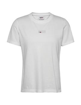 Camiseta Tommy Tiny Metal Mujer Blanco