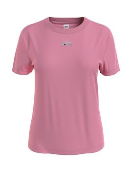 Camiseta Tommy Tiny Metal Mujer Rosa