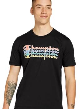 Camiseta Champion Crewneck Hombre Negro