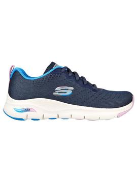 Zapatillas Skechers Arch Fit Infinity Mujer Marino