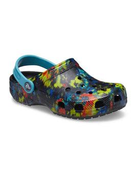 Zapatillas Crocs Classic Graphic Clog K Niño TieDye