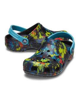 Zapatillas Crocs Classic Graphic Clog K Niño TieDye