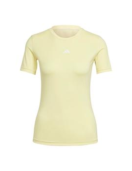 Camiseta Adidas Techfit Training Mujer Amarillo