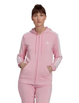 Chaqueta Capucha Adidas Eseentials French Terry Mujer Rosa