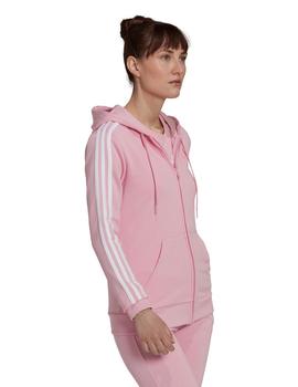 Chaqueta Capucha Adidas Eseentials French Terry Mujer Rosa