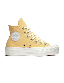 Zapatillas Converse All Star Lift High Top Mujer Amarillo