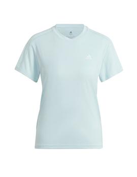 Camiseta Adidas Run It Mujer Turquesa