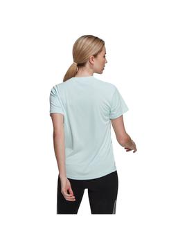 Camiseta Adidas Run It Mujer Turquesa