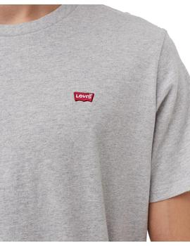 Camiseta Levis Logo Pequeño Hombre Gris