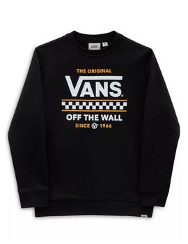 Sudadera Vans Stackon Crew-B Junior Negro