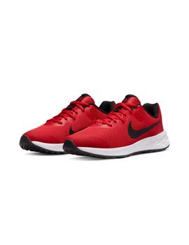 Zapatillas Nike Revolution 6 Junior Rojo