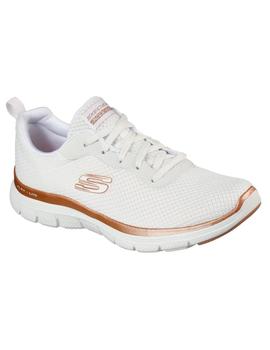 Zapatillas Skechers Flex Appeal 4.0 Mujer Blanco