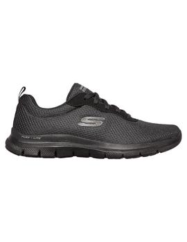 Zapatillas Skechers Flex Appeal 4.0 Brilliant  Mujer Negro