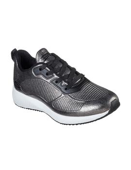 Zapatillas Skechers Bobs Squad-Sparkle Life Mujer Plateado