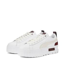 Zapatillas Puma Mayze Luxe Mujer Blanco