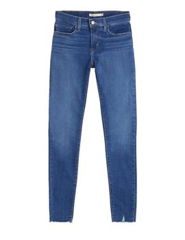 Pantalón Largo Levis 710 Super Skinny Stonewash Mujer Azul