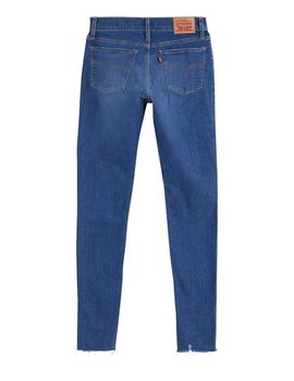 Pantalón Largo Levis 710 Super Skinny Stonewash Mujer Azul