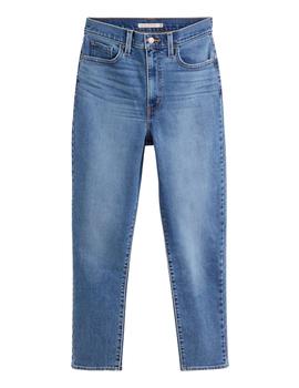 Pantalón Largo Levis Mom Jean Mujer Azul