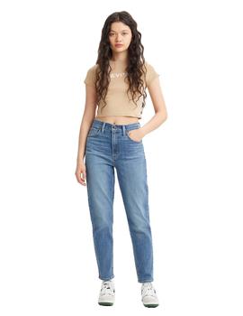 Pantalón Largo Levis Mom Jean Mujer Azul