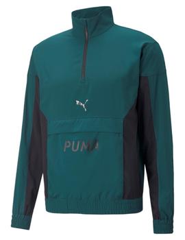 Cortavientos Puma Fit Woven 1/2 Zip Hombre Verde