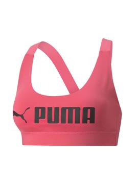 Sujetador Deportivo Puma Mid Impact Mujer Rosa