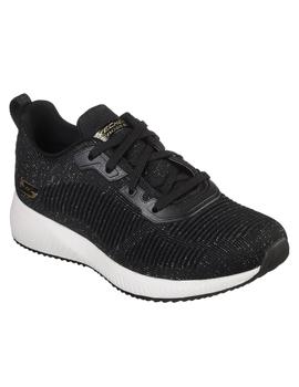 Zapatillas Skechers Bobs Squad Total Glam Mujer Negro