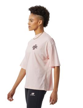 Camiseta New Balance  Athletics 70 Mujer Rosa