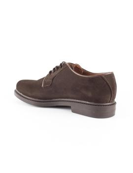 Zapato Snipe Blucher Serraje Hombre Marrón