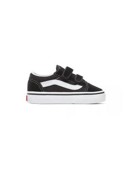 Zapatillas Vans Old Skool Velcro Junior Negro