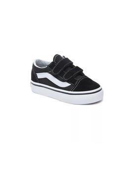 Zapatillas Vans Old Skool Velcro Junior Negro