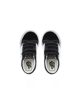 Zapatillas Vans Old Skool Velcro Junior Negro