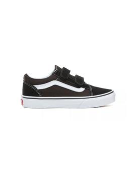 Zapatillas Vans Old Skool Velcro Junior Negro