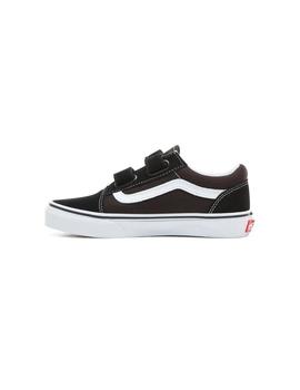 Zapatillas Vans Old Skool Velcro Junior Negro