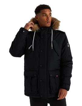 Parka Acolchada Con Capucha Ellesse Blizzard Hombre Negro