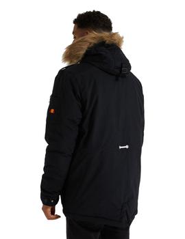 Parka Acolchada Con Capucha Ellesse Blizzard Hombre Negro