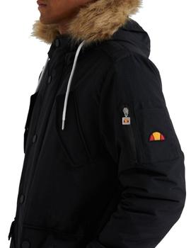 Parka Acolchada Con Capucha Ellesse Blizzard Hombre Negro