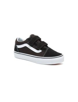 Zapatillas Vans Old Skool Velcro Junior Negro